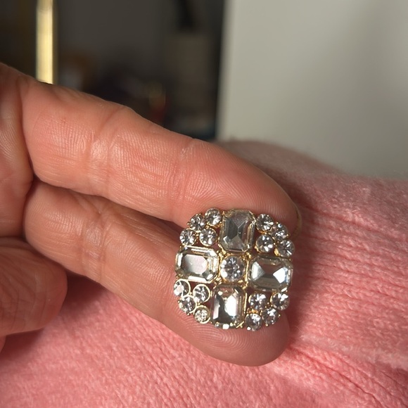 CeCe Crystal Embellished Two-Way Pink Snuggly Soft Knit Cardigan Sweater Sz XS - Picture 3 of 15